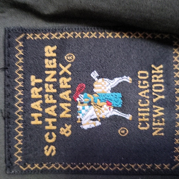 Hart Schaffner Marx Olive Trench Coat - Picture 3 of 6